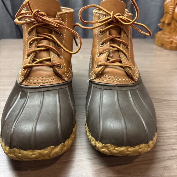 L.L. Bean Boots 6" Brown Size 10M Leather and Rubber - Picture 10 of 16